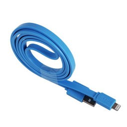 USAMS蘋(píng)果5數(shù)據(jù)線(xiàn) 兼容iPhone5/5s的藍(lán)色充電伴侶